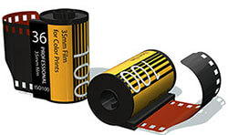 Send us your print film for developing. 35mm rolls of film.